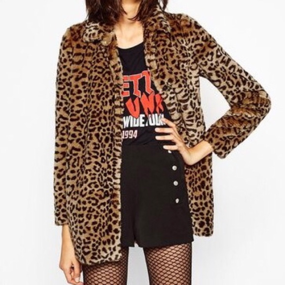 Zara Leopard Print Coat
